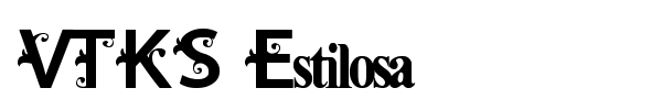 VTKS Estilosa font preview